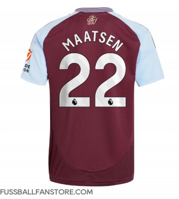 Aston Villa Ian Maatsen #22 Replik Heimtrikot 2024-25 Kurzarm